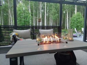 Flame Tower® Eldsoffbord Ask 118 cm x 73,5 cm