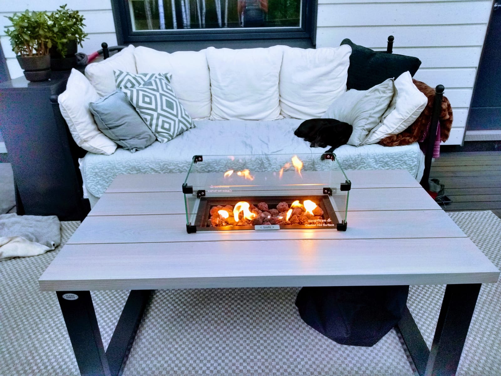 Flame Tower® Eldsoffbord Ask 118 cm x 73,5 cm - Bild 3