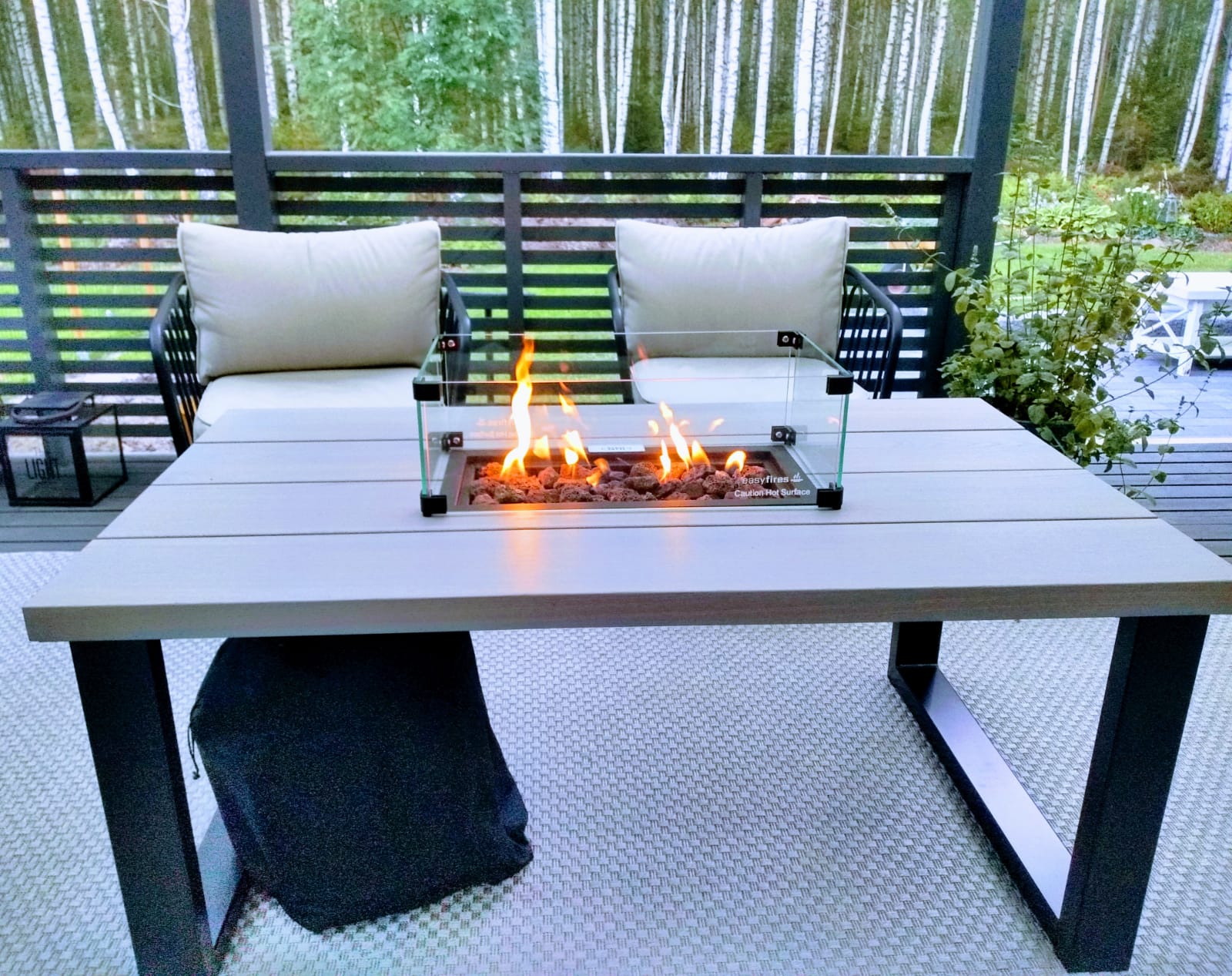 Flame Tower® Eldsoffbord Ask 118 cm x 73,5 cm - Bild 5