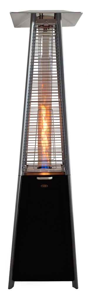 Flame Tower® Terrassvärmare 185 Svart, höjd 185 cm
