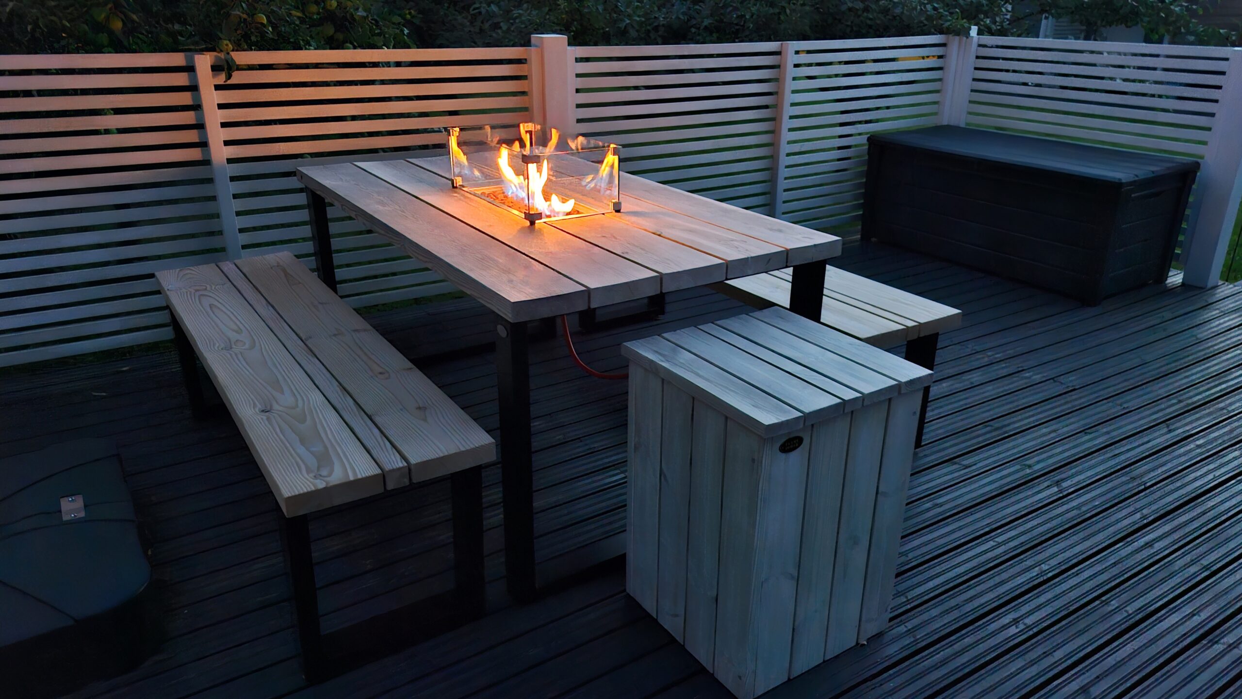 Flame Tower® Eldmatbord Furu 160 cm x 92 cm